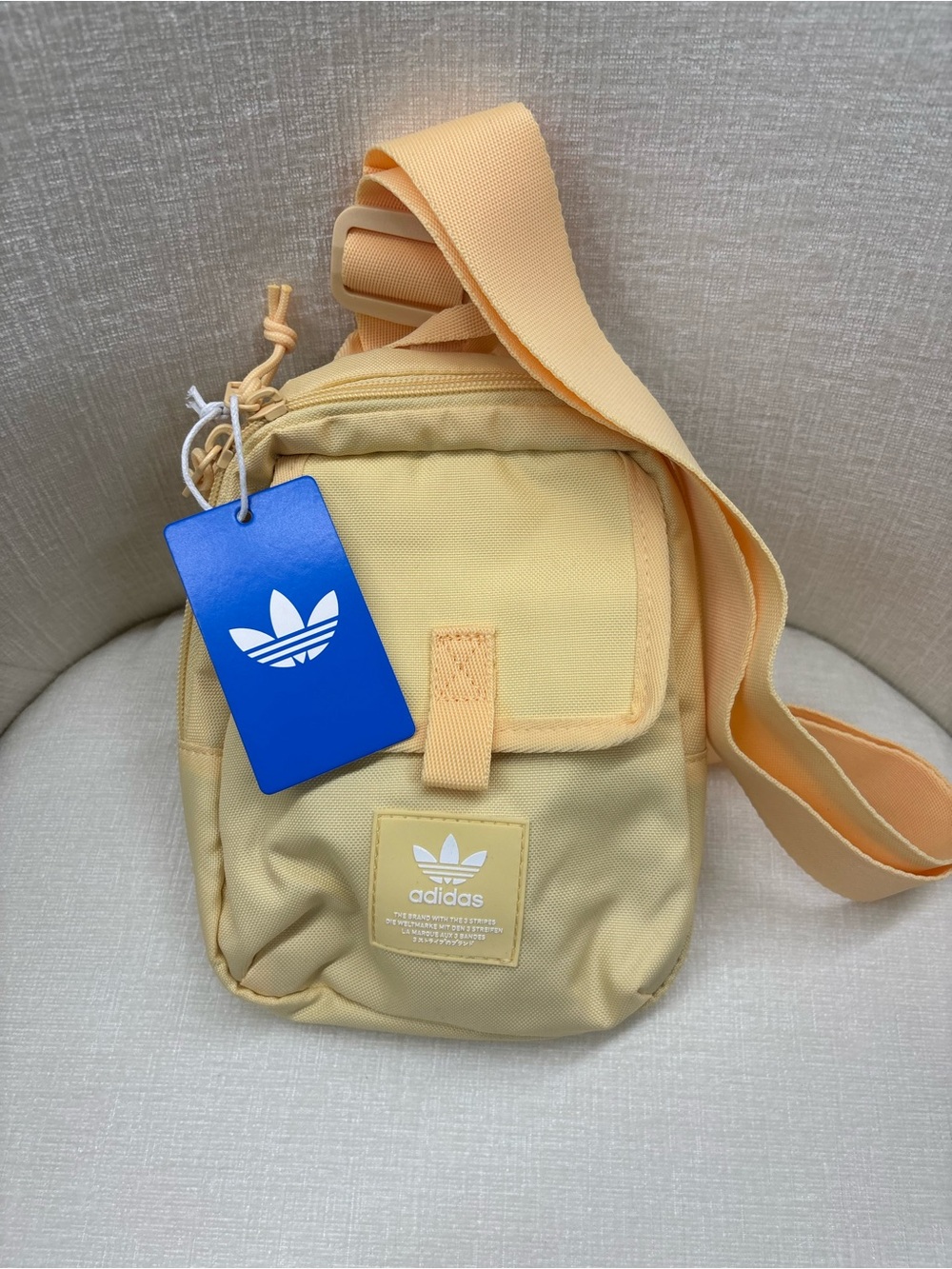 adidas Utility Mini Sling Orange Tint/ White